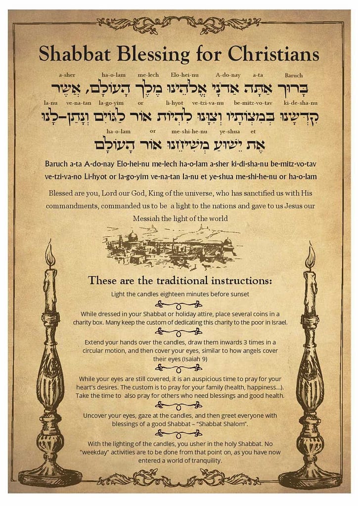 Shabbat Blessing for Christians